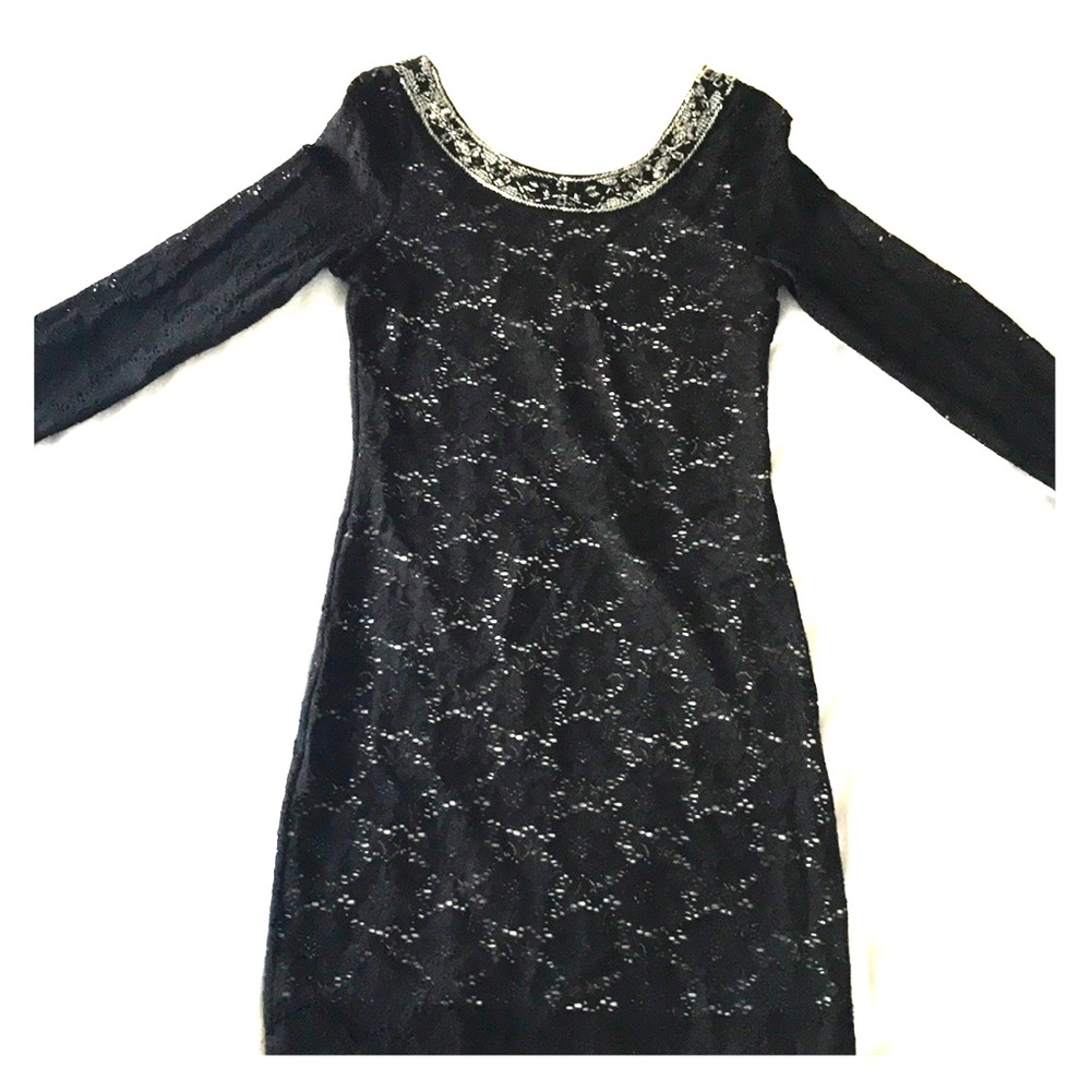 Ralph Lauren Lace & Beaded Party Dress